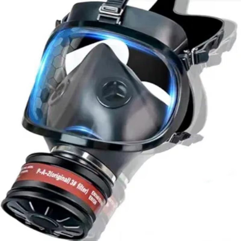 Masque à gaz complet avec filtre, respirateur chimique, auto-amorçant, protection contre la contamination nucléaire, type MF14/87