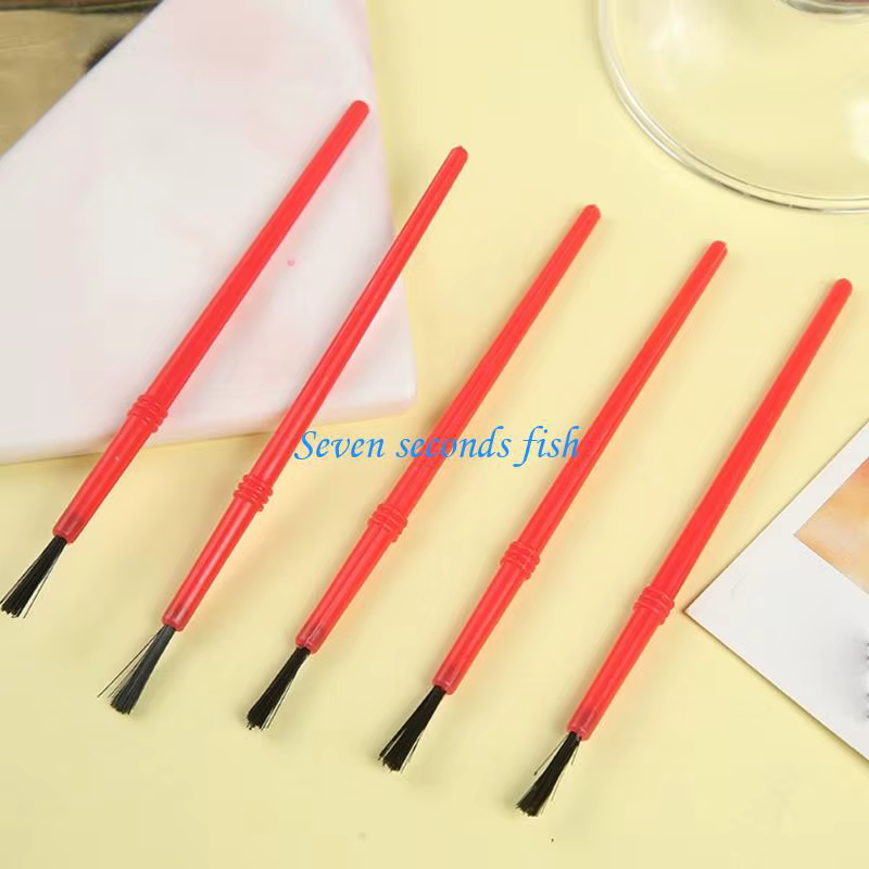 L74b 50pcs petit art pinceaufr Brush Enfants pinceau pour les acryliques à l'huile aquarelle
