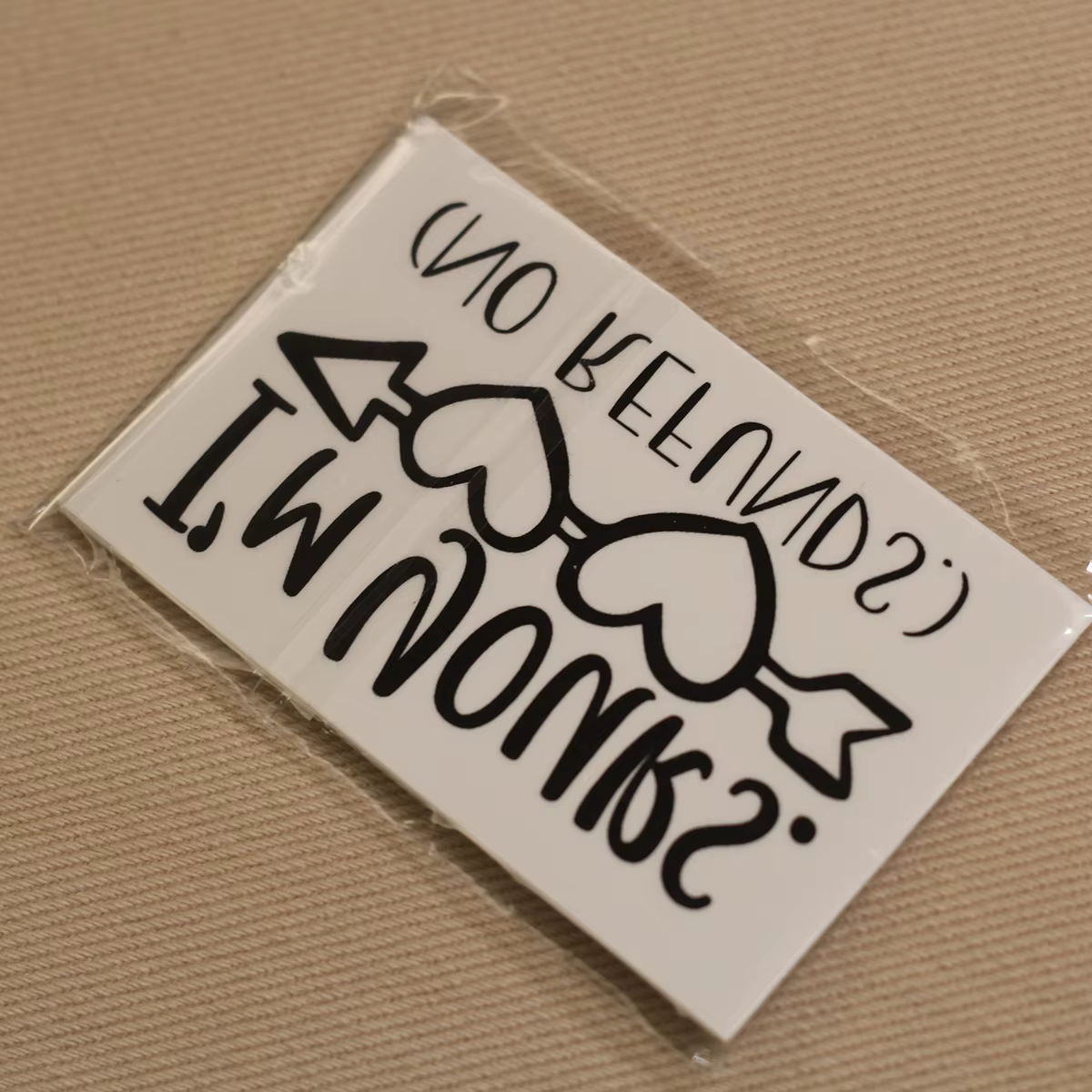 Autocollants de tatouage temporaire « Im yours » - Imperméables, hypoallergéniques et longue durée - Art corporel mignon