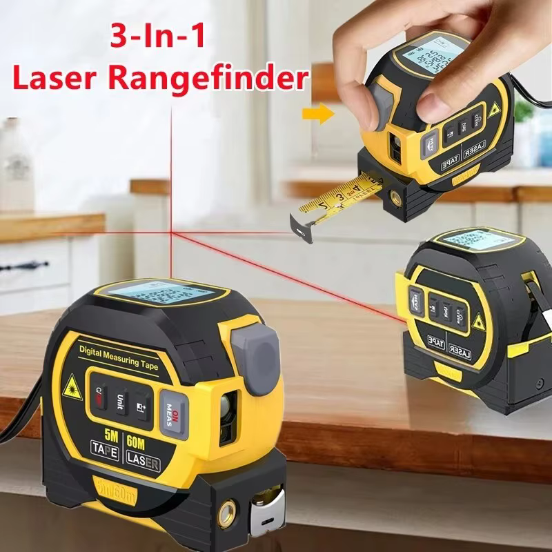Ruban à mesurer Laser 3 en 1