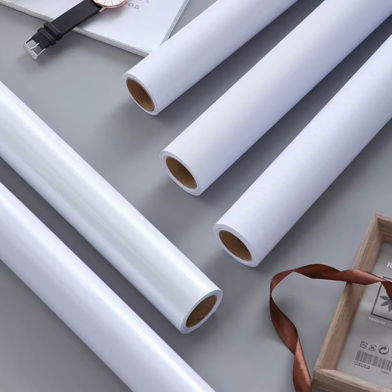 Papier peint auto-adhésif blanc pur