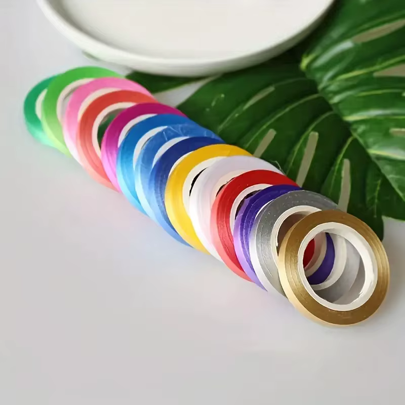 10 rouleaux de ruban coloré pour ballons, 5 m chacun - Accessoires en plastique pour décoration de fête d'anniversaire, de Pâques, de mariage, de vacances, de bricolage