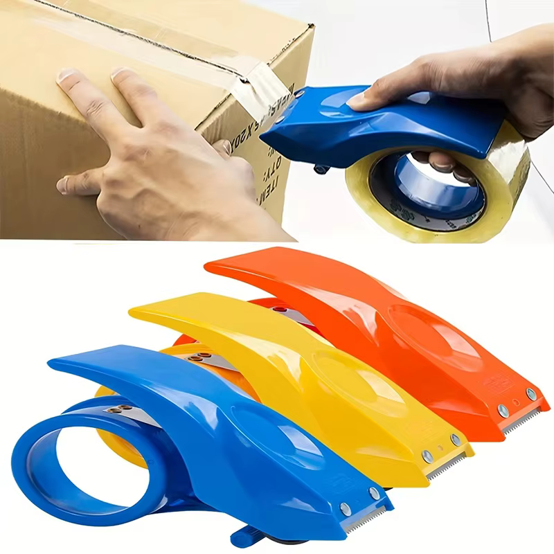 Distributeur de ruban adhésif portable avec deux rouleaux de ruban