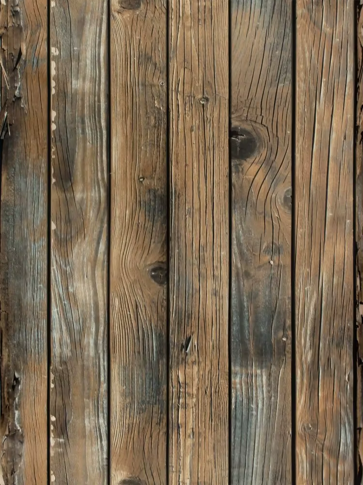 Papier peint auto-adhésif rétro en Faux Grain de bois