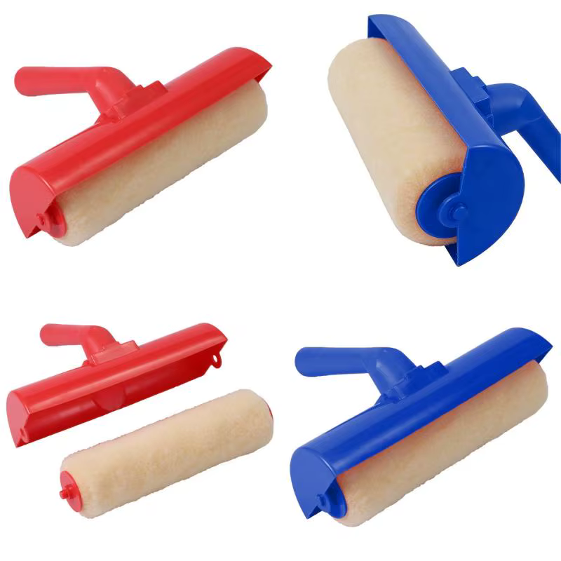 1 pièce Rouleau de peinture anti-goutte et anti-éclaboussures de 9 pouces pour plafond avec protection intégrée