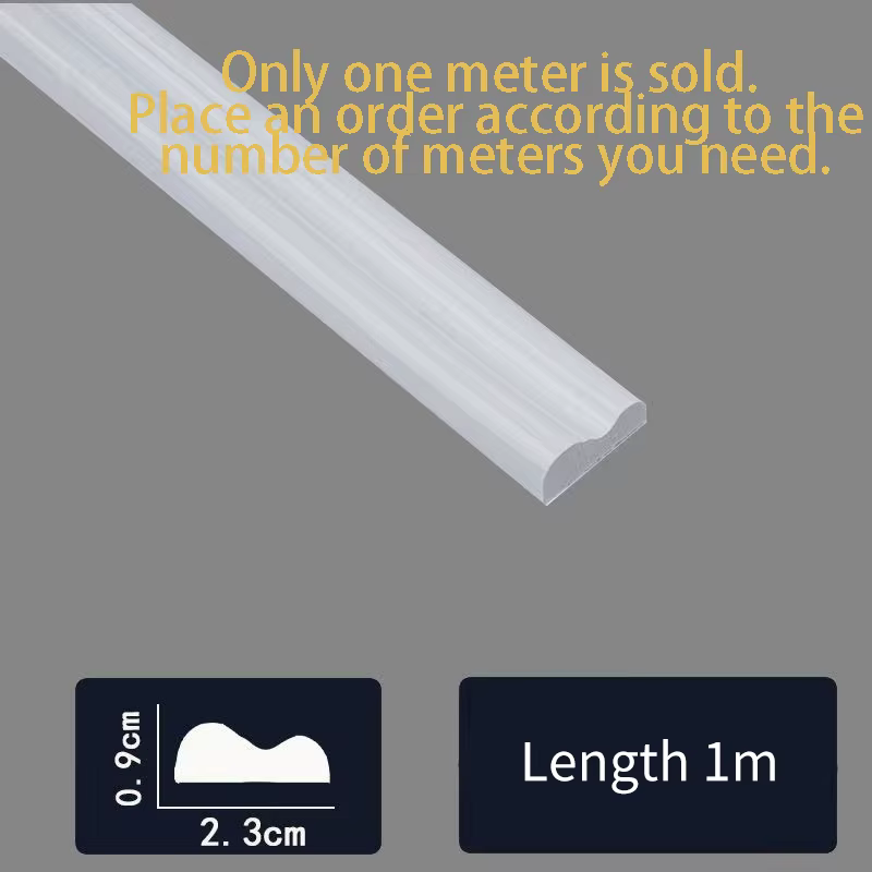 1 rouleau de bande décorative élégante en PVC auto-adhésive – Flexible et pliable