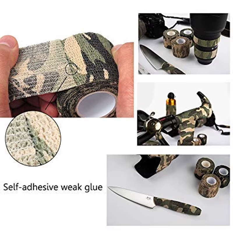 6/12 rouleaux de ruban adhésif camouflage