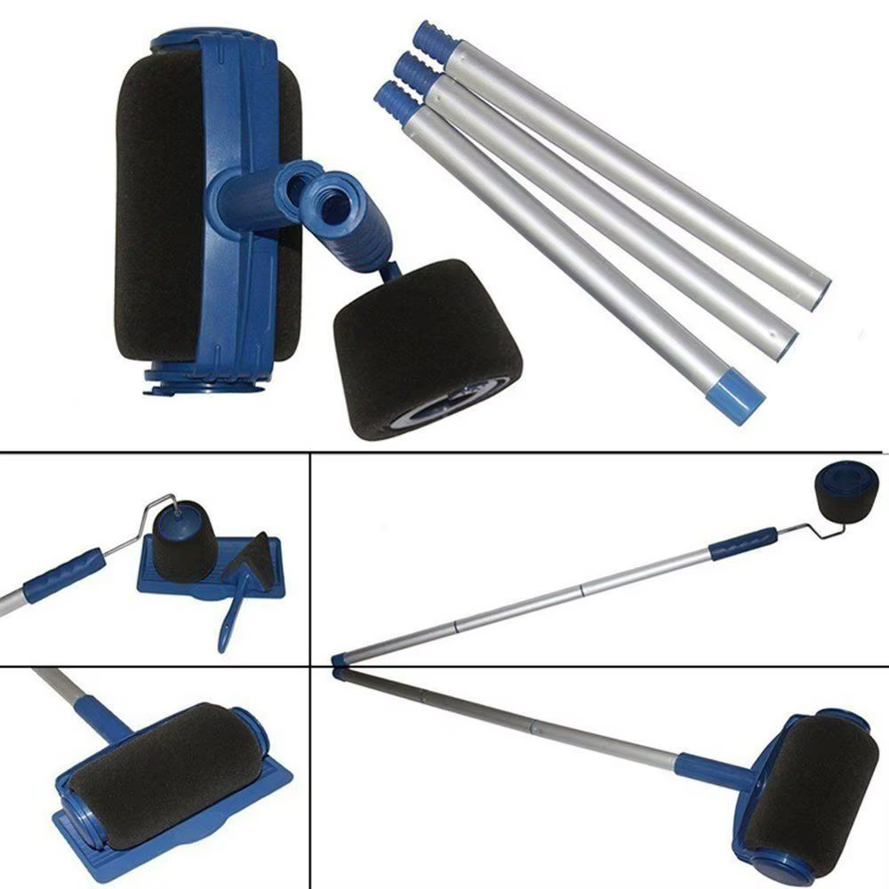 8 pièce/ensemble rouleau de peinture multifonctionnel brosse d'angle poignée outils