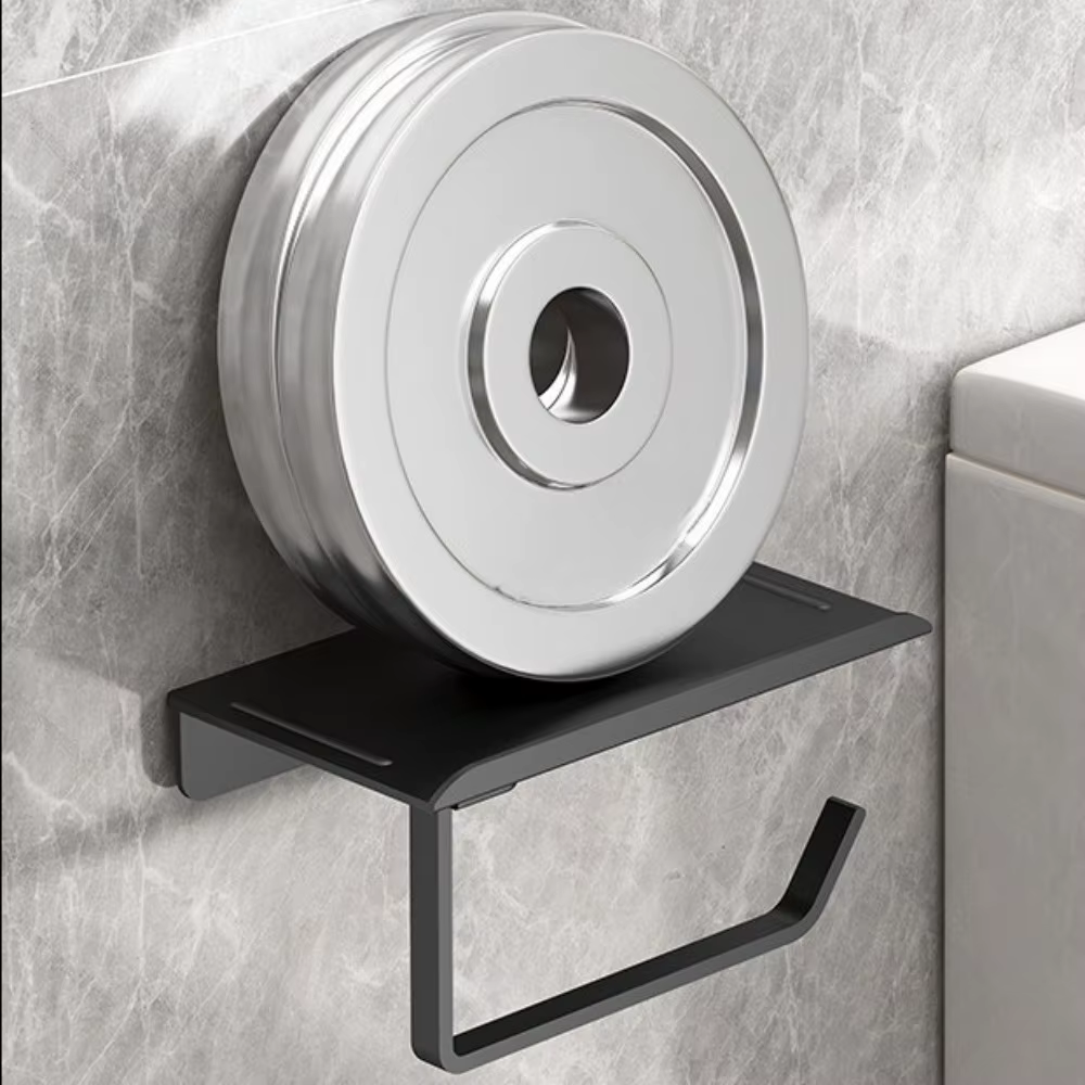 Porte-papier toilette mural sans perçage, support de rouleau de papier toilette auto-adhésif pour salle de bain, rangement de mouchoirs, accessoires de toilette