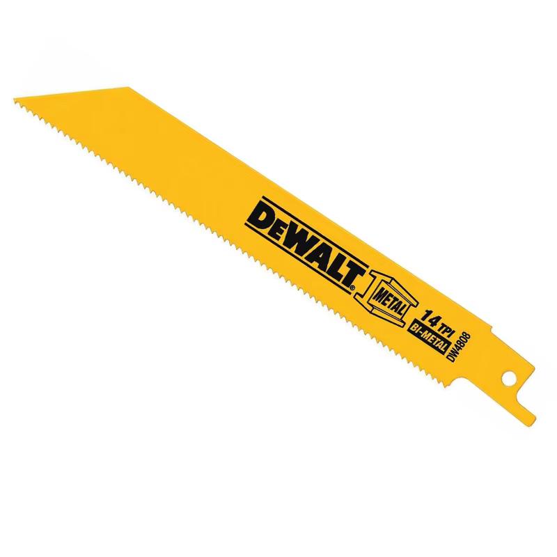 DEobcuT-Scie alternative avec dos droit, coupe de métal, bi-métal, accessoires pour outils électriques, DW4808, 6 po, paquet de 5