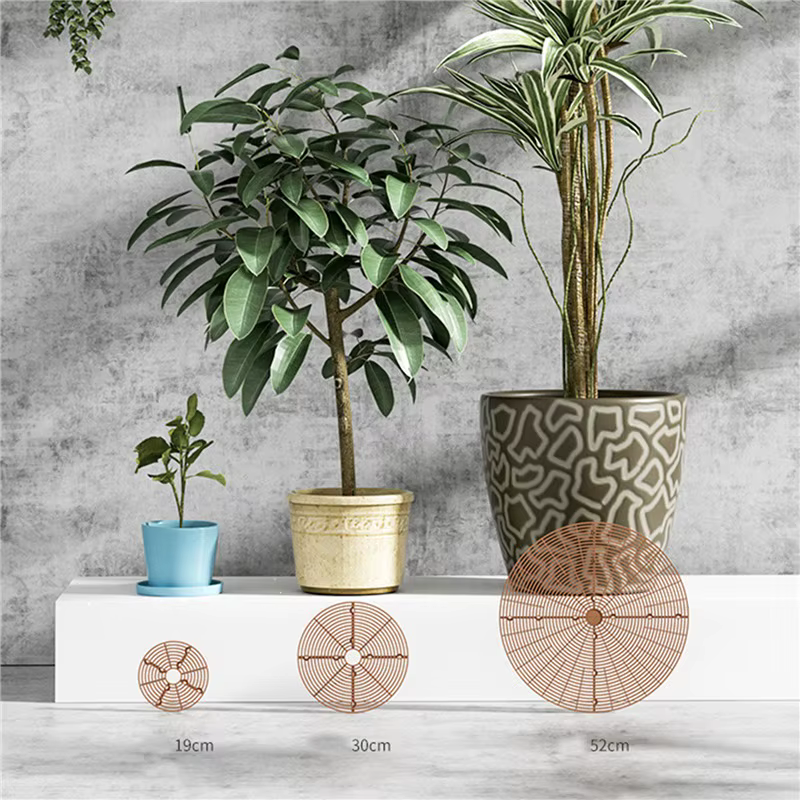 Protecteur de sol pour Pot de plantes, 1 pièce, avec clous, grille de Pot de plantes, couverture de Pot de fleur, souris de sécurité pour bébé, protection des plantes de jardin et de maison
