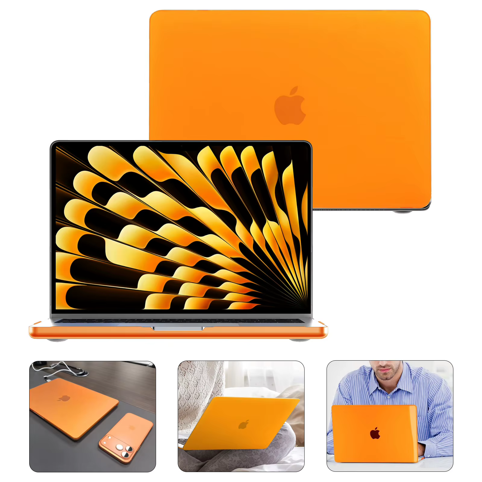 Étui pour ordinateur portable pour Macbook Air 13.6 pouces M4 M3 M2 puce 2025 2024 2022 A3240 A3113 A2681, coque rigide de protection Ultra mince