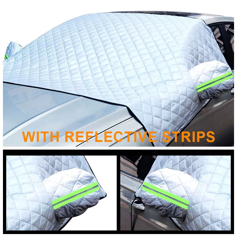 Housse de pare-brise de voiture, pare-soleil avant, demi-housse, protection extérieure contre la neige pour véhicules, protection solaire pour berlines et SUV