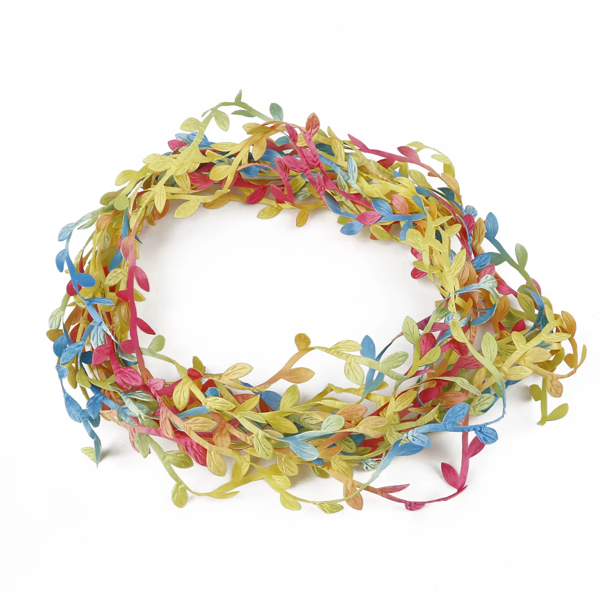 10m 3CM de large coloré broderie Polyester tissu feuilles rubans garnitures fleur pour coudre ruban fête thème Costume décorations