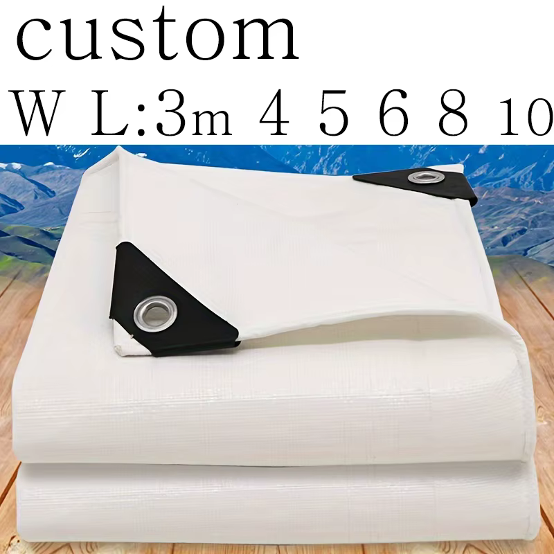 Grande bâche personnalisée blanche 3x5 6 8m * 8 10 12 3 4x4 6m