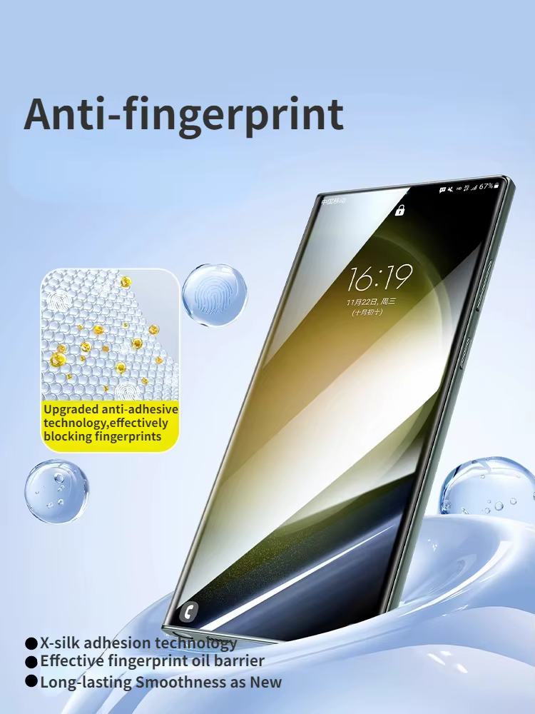 Protecteur d'écran microcristallin SmartDevil pour Samsung S26 S23 Ultra S22 Ultra, film souple entièrement collé, couverture complète, anti-poussière