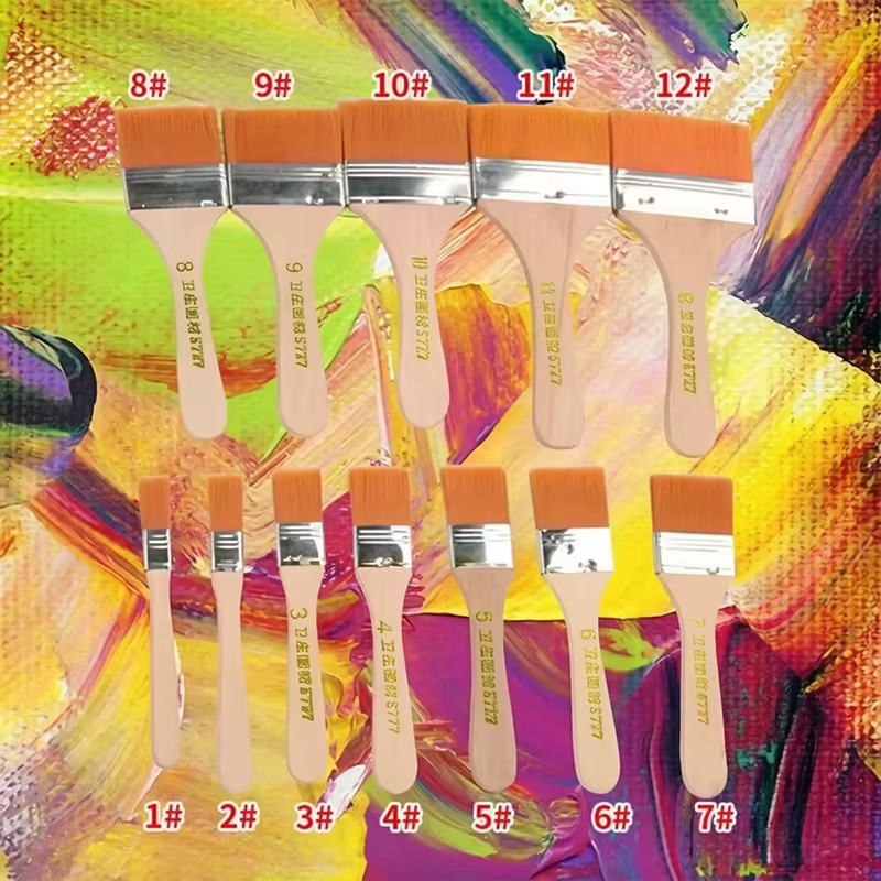 Ensemble de pinceaux à peinture en Nylon