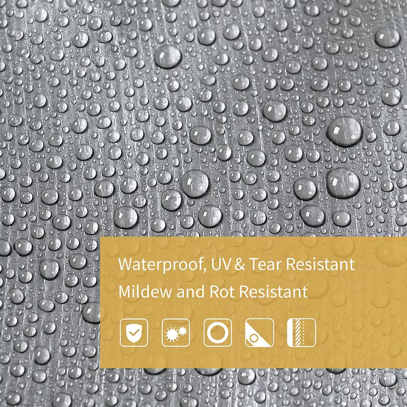 Bâche Argentée Imperméable Anti-UV Polyvalente 2x2m 2x3 3x3 3x4 3mx5 Auvent Abri Pluie Protection Solaire Extérieure Camping