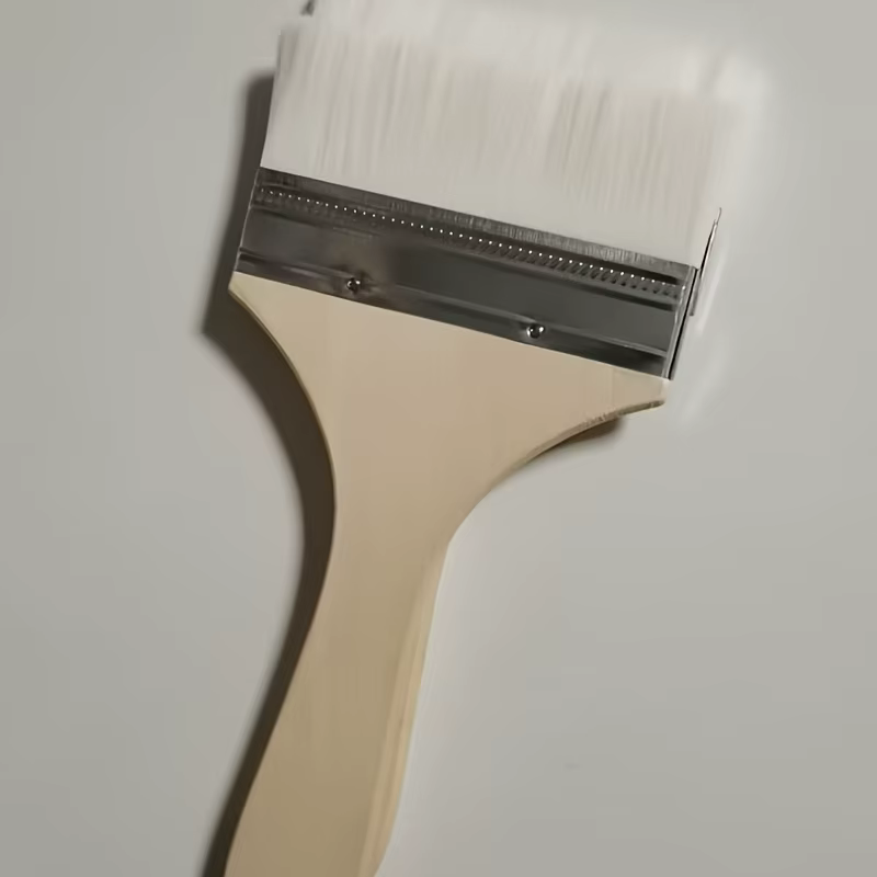 2 pinceaux en laine de chèvre - grands et plats pour une application facile du latex et des peintures à l'aquarelle sur les murs et les sols