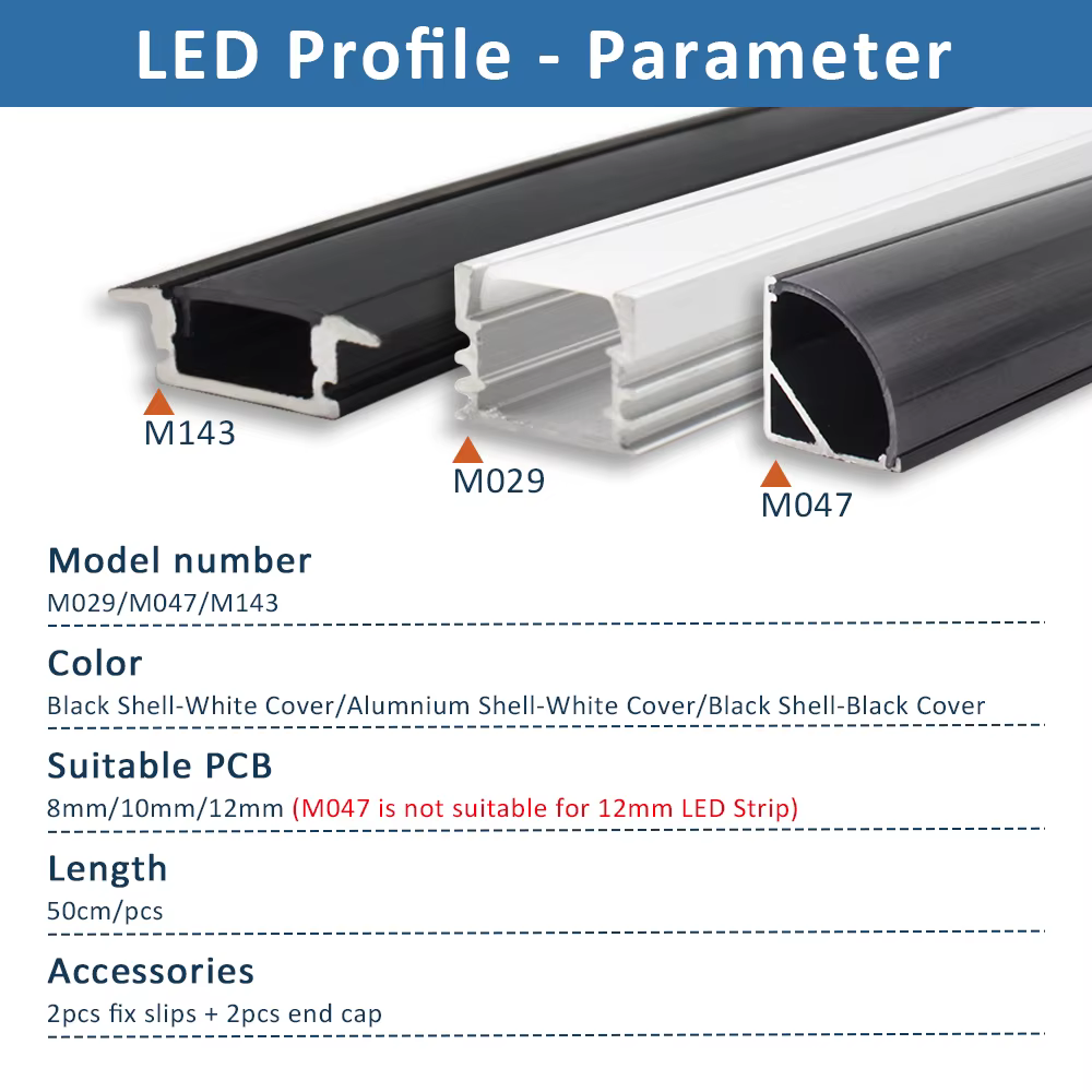 Profilé en aluminium pour bande LED