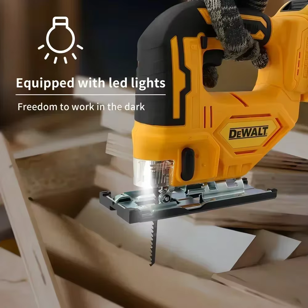 Scie sauteuse sans fil Dewalt Brushless Curve Saw 20V, outil électrique multifonction portable et réglable pour le travail du bois (machine uniquement)