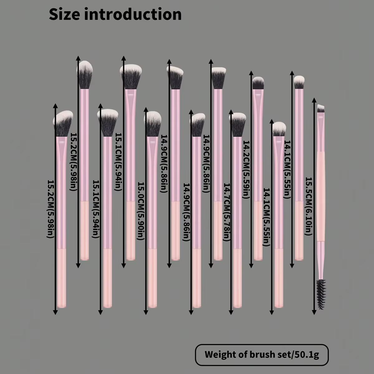 Ensemble de 13 pinceaux de maquillage professionnels, pinceaux doux pour le visage et les yeux, pour le fond de teint, le correcteur, les fards à paupières, le blending et le surlignage