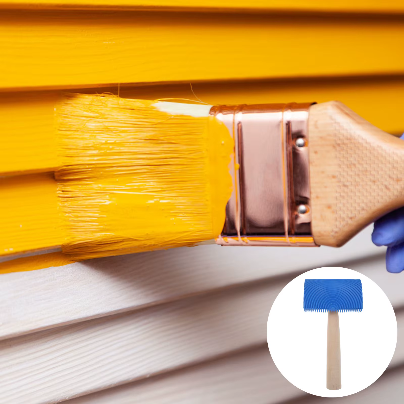 Outil de peinture en bois de caoutchouc de qualité supérieure pour murs