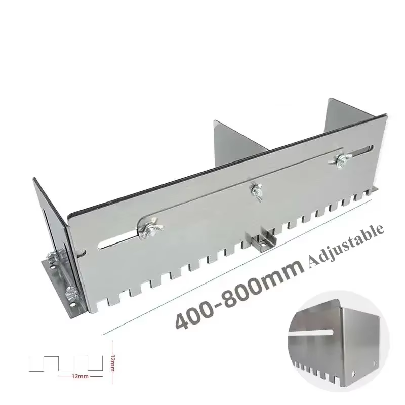 Peigne à mortier à truelle crantée réglable de 400 à 800 mm pour une utilisation rapide et égale d'adhésif sur le sol