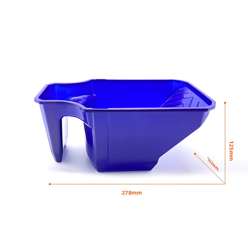 Tasse à peinture portative de 4 pouces avec support de rouleau-matériau PP Durable