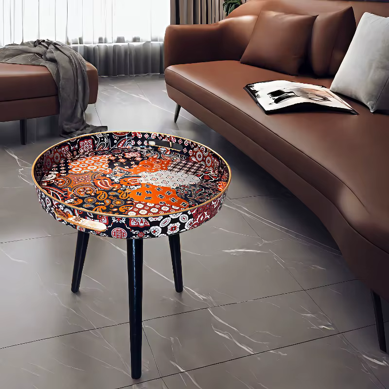 Table basse bohème thé table basse extérieure amovible tables rondes simples meubles multifonctionnels chevet Таблица عchter و