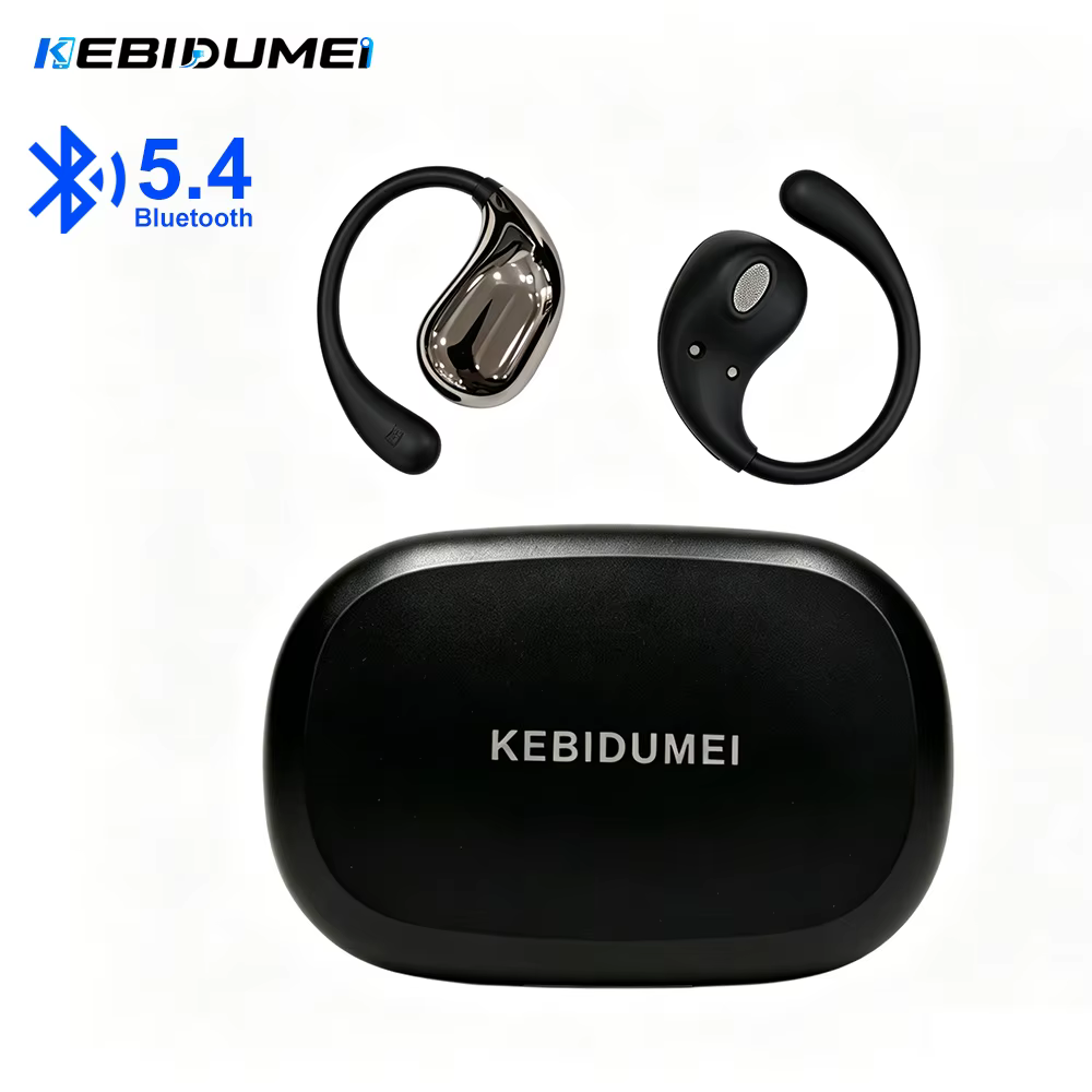 Bluetooth 5.4 crochet d'oreille casque TWS sans fil écouteurs HiFi stéréo étanche casques LED affichage longue veille tactile écouteurs
