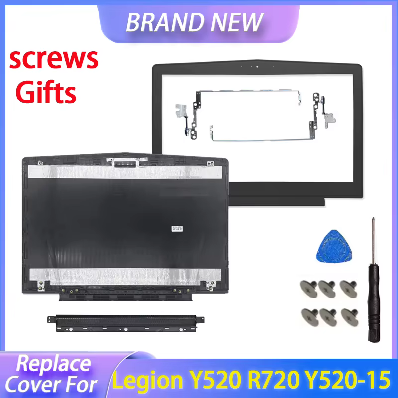 Housse d'ordinateur portable pour Legion Y520 R720 Y520-15 Y520-15IKB R720-15IKBN écran LCD couverture arrière charnières de lunette avant charnière noir