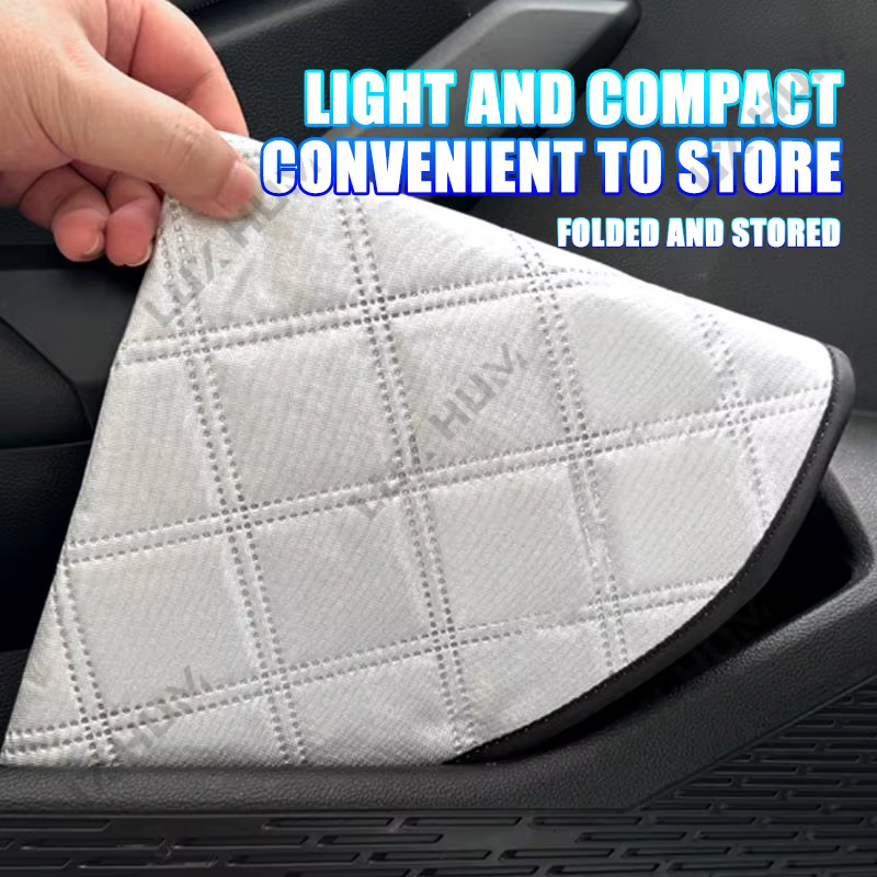 Pare-soleil pour volant de voiture en aluminium, isolant thermique, protection UV, garde le volant au frais pour l'été chaud