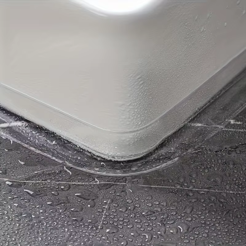 1/2 rouleaux ruban auto-adhésif PVC Transparent imperméable bandes murales de salle de bains