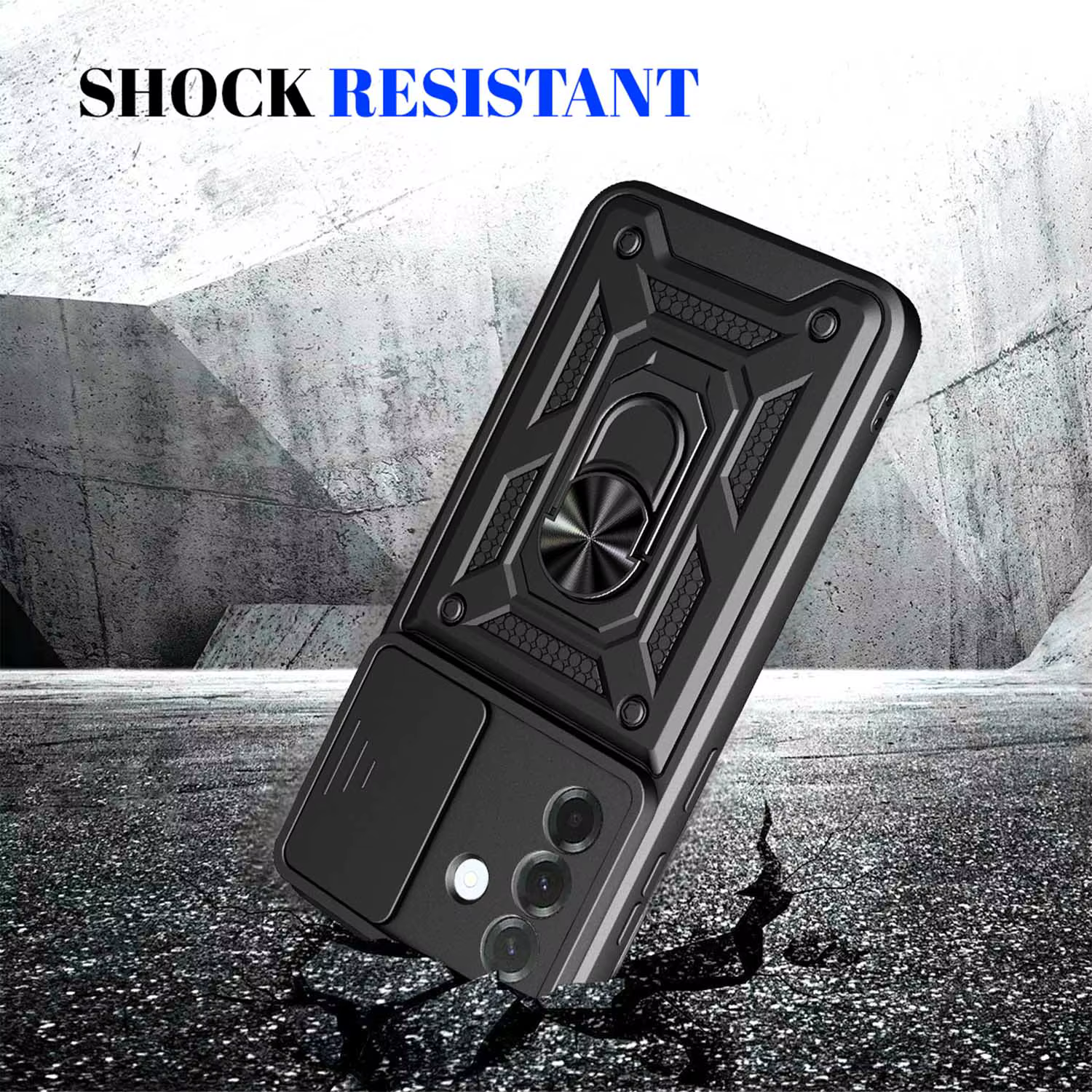 Coque de protection blindée avec anneau magnétique pour Samsung Galaxy A57 A56 A37 A36 A26 A17 A16 A07 0A6 avec protection de l'appareil photo