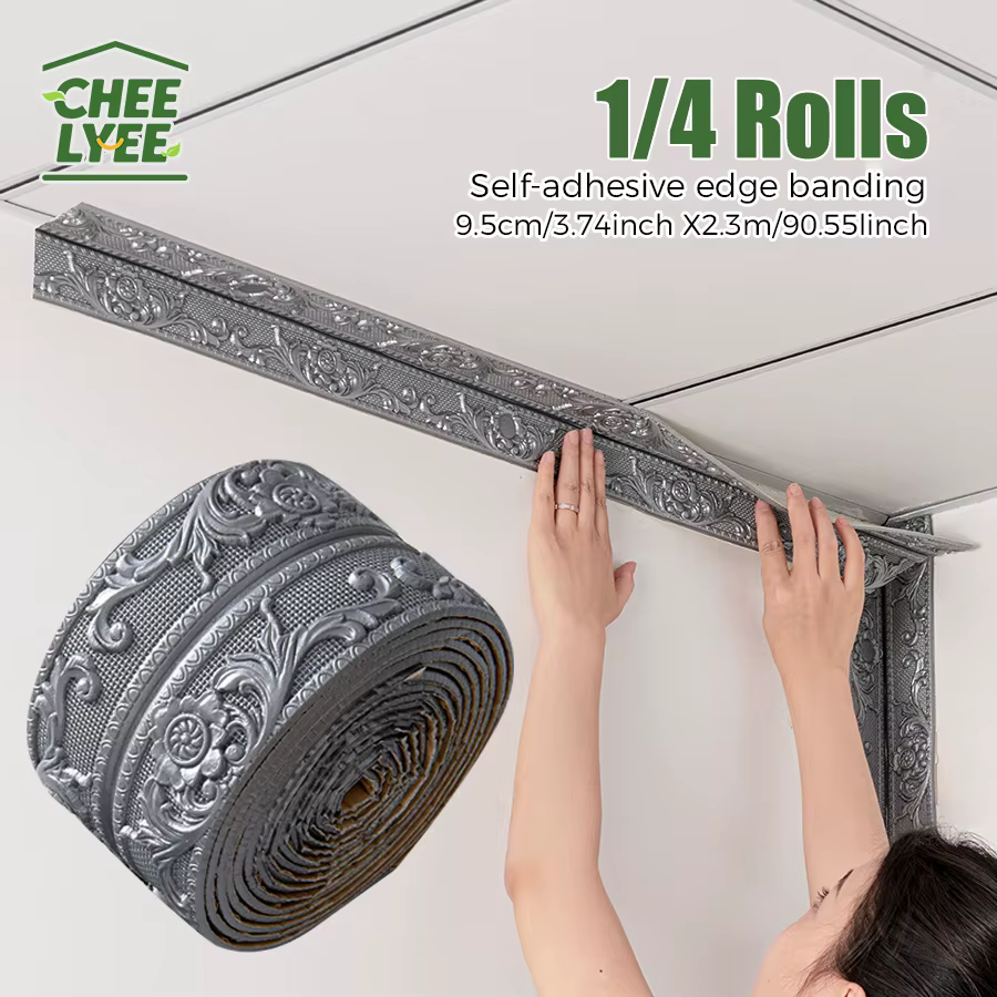 1/4 rouleau Sxp bande de chant auto-adhésive Sxp autocollant de taille mousse garniture d'angle