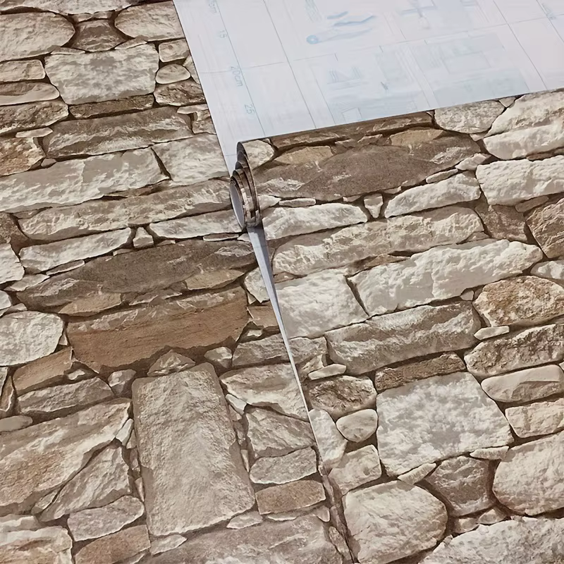 Papier peint autocollant effet pierre