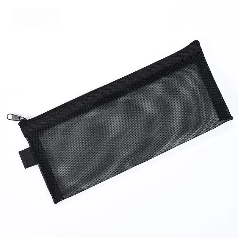Étui de voyage pour pinceaux de maquillage, trousse de toilette cosmétique, organisateur pour hommes et femmes, outils de beauté, pochette en maille à fermeture éclair, accessoires de rangement de lav