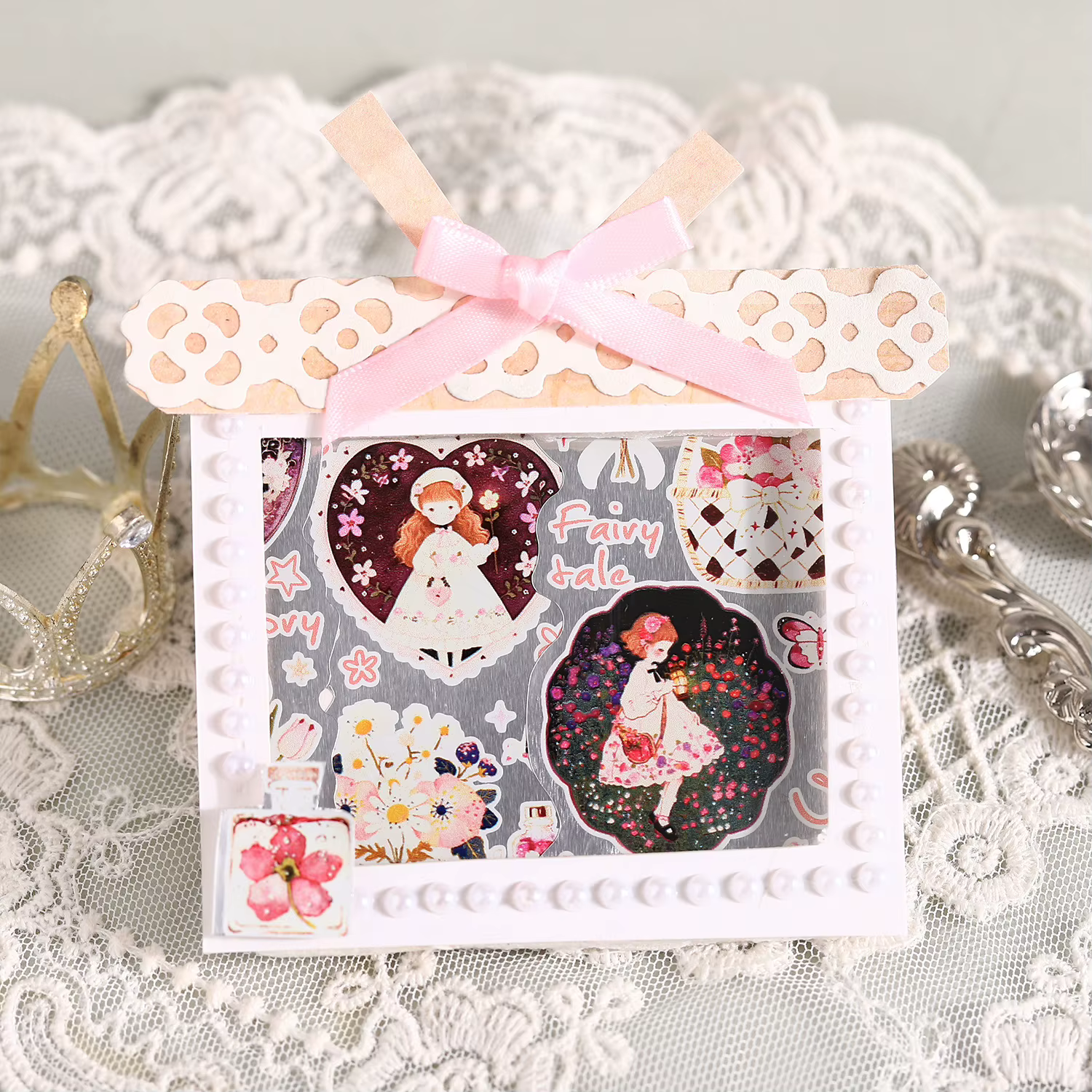 Ruban Washi Rétro Mignon Thème Contes de Fées Dreamland – Adhésif Décoratif pour Collages, DIY, Scrapbooking et Papeterie Faite Main
