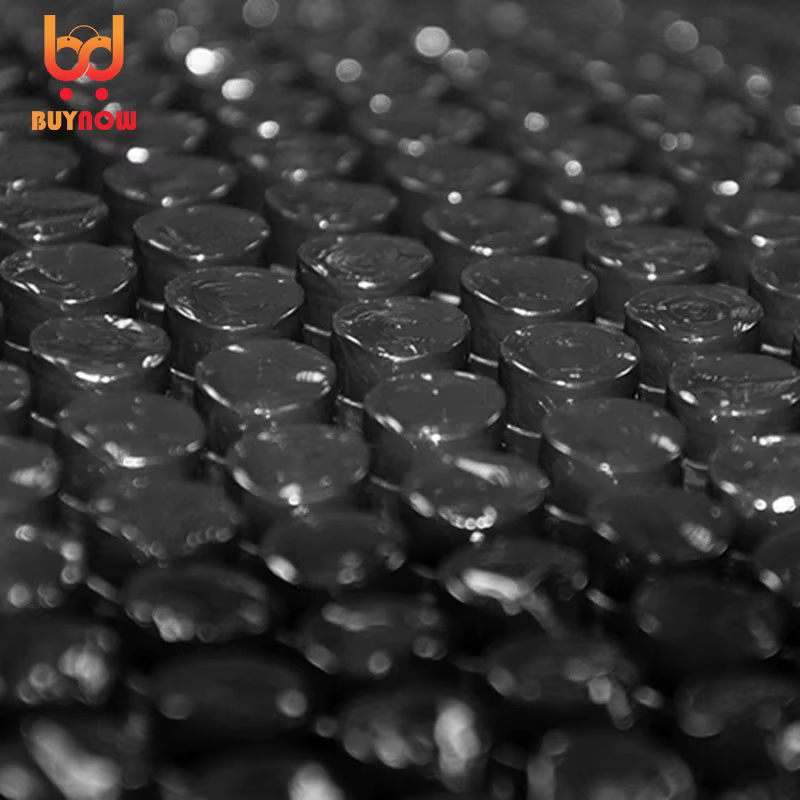 Rouleau de film à bulles d'emballage noir