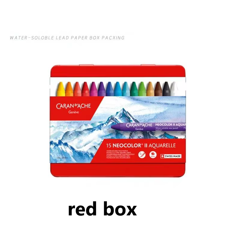 Pastels solubles dans l'eau Caran d'Ache Classic Neocolor II, 15 couleurs