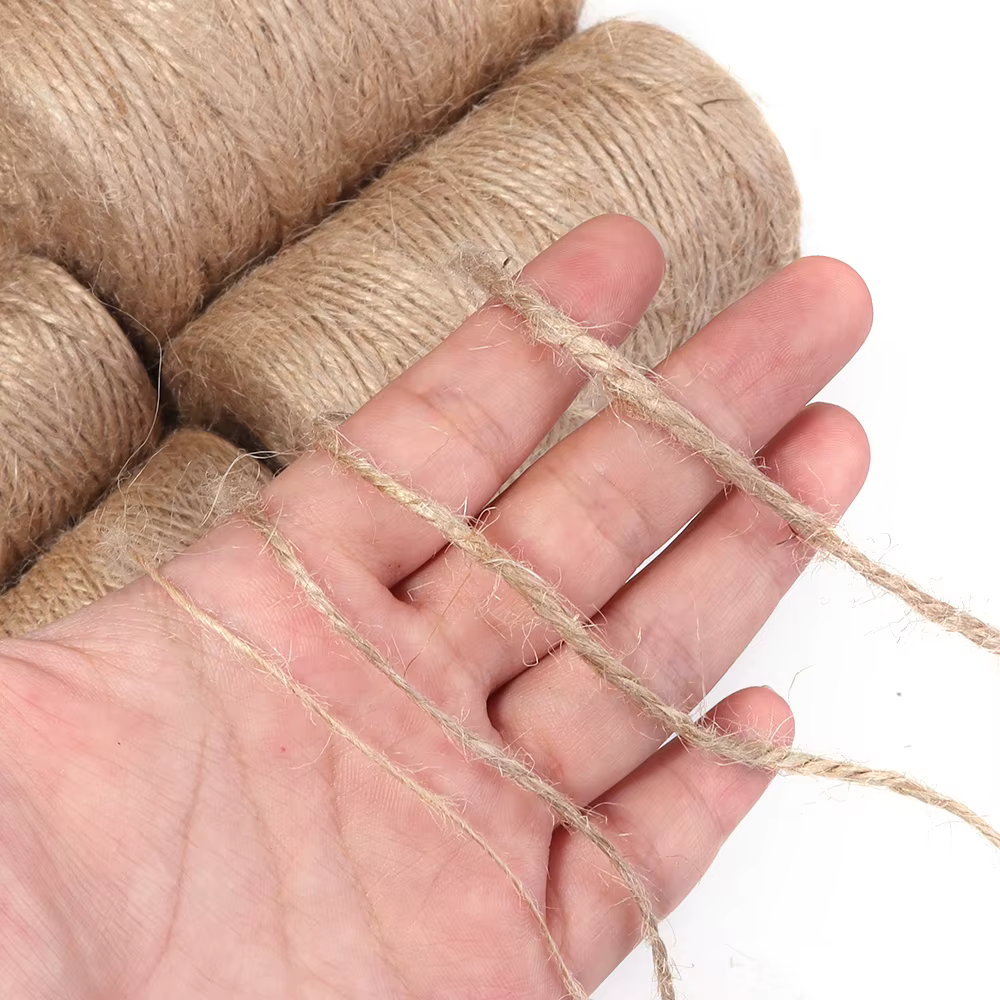 100 mètres corde de Jute naturelle chaîne ruban artisanat bricolage Vintage cordon
