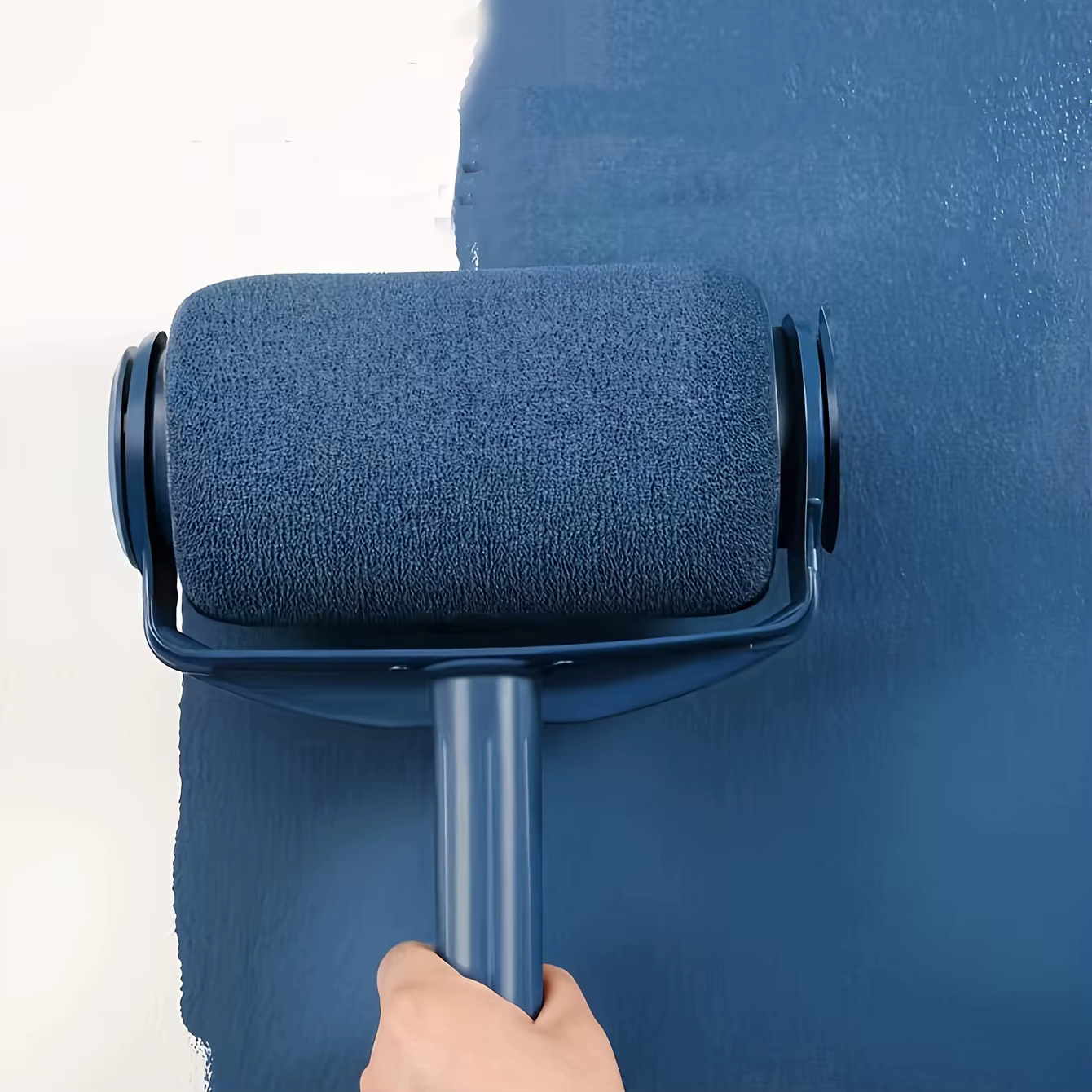 Brosse à rouleau de peinture rechargeable avec rangement intégré - construction plastique durable