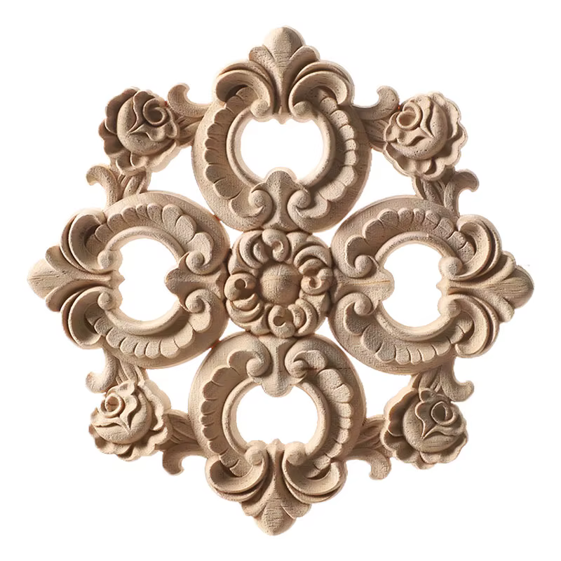 Appliques en bois sculpté pour meubles