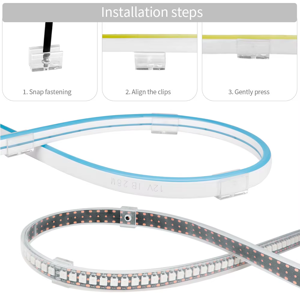 Clips de fixation de connecteur de bande LED