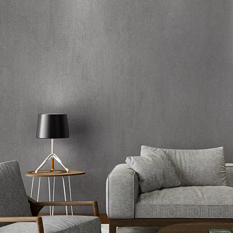 Papier peint couleur ciment gris clair