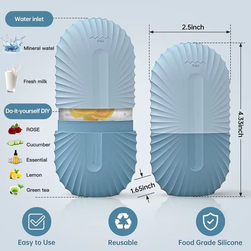 Moule à glaçons en silicone pour massage facial, accessoire de beauté, pour les poches des yeux, rétrécit les pores