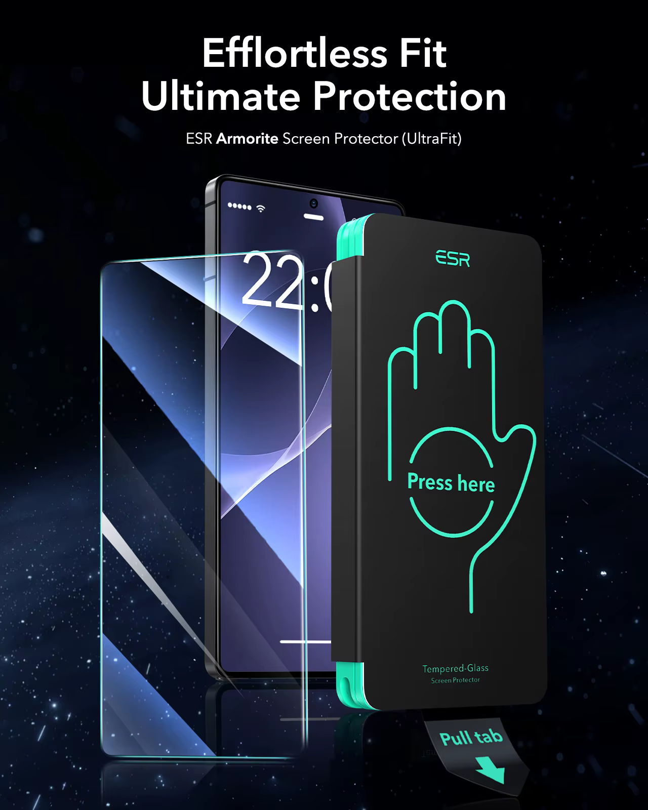 ESR pour Samsung S25 Ultra Protecteur d'écran 9H Couverture complète Verre trempé Film transparent de confidentialité/HD pour Galaxy S25 Ultra [6,9"]