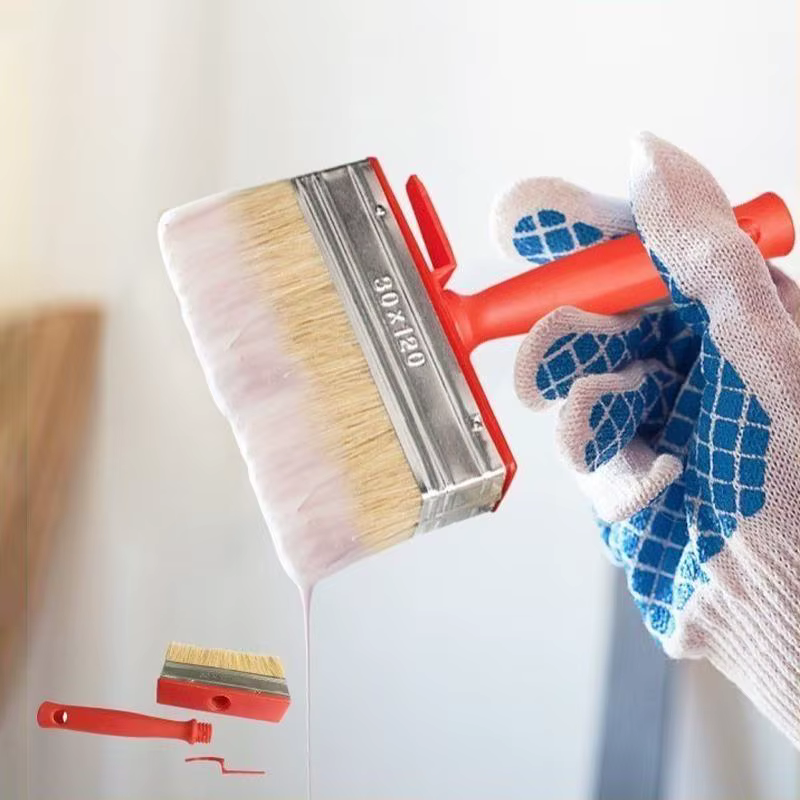 Pinceau à peinture à tête plate et lisse pour peindre les murs