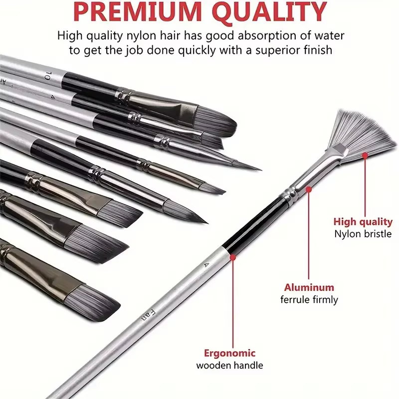 Ensemble de pinceaux professionnels pour artistes